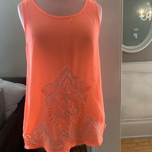 Jun+Ivy Embroidered Tank Top